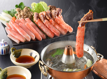 小樽港のかにしゃぶ食べ比べセット