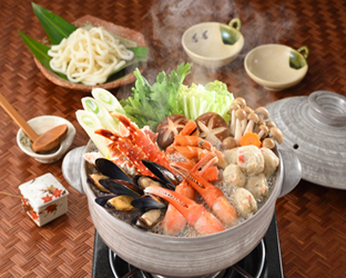 小樽港のかにしゃぶ食べ比べセット