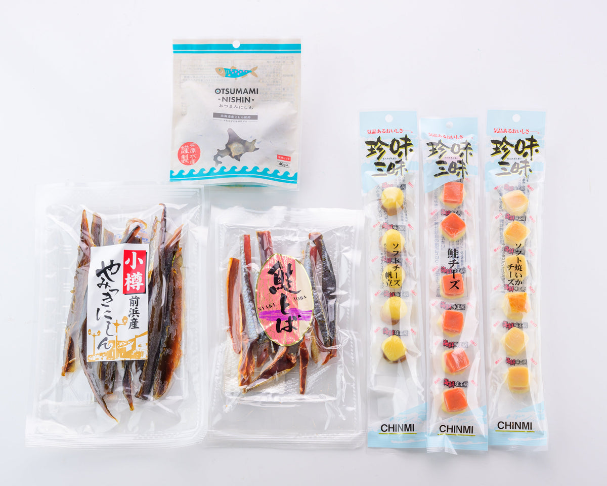 小樽港の珍味とチーズ6種セット