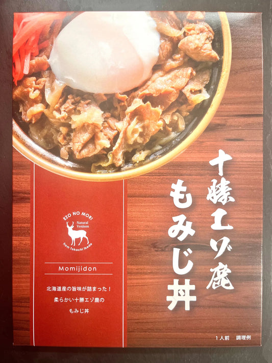 十勝エゾ鹿もみじ丼のパッケージ